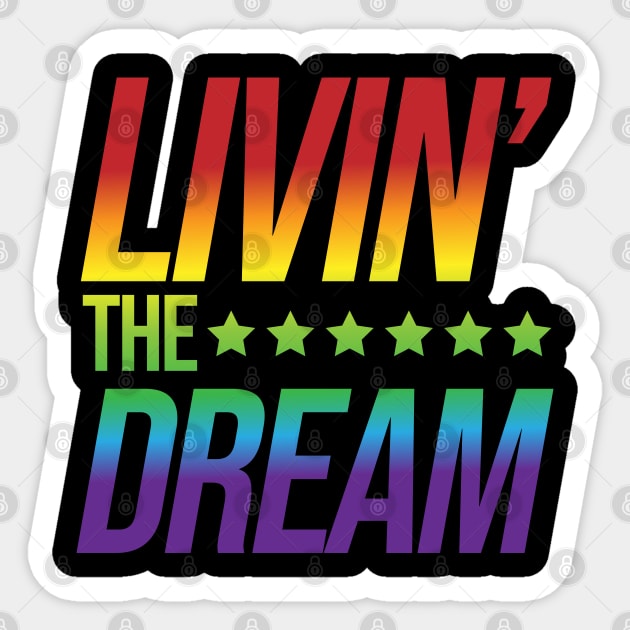 Livin the Dream Sticker by Zen Cosmos Official